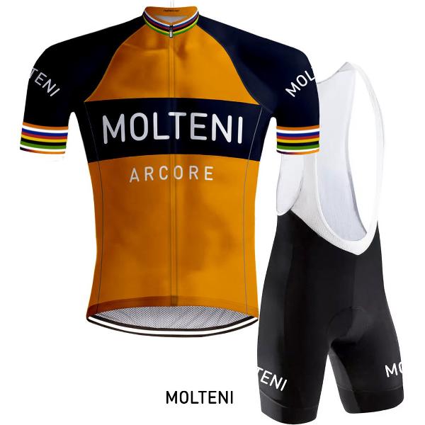 Retro Wielertenue Molteni Oranje - REDTED (3XL)