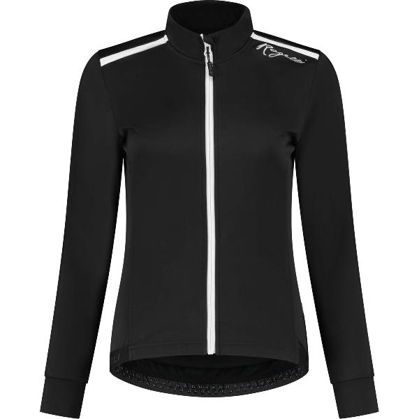 Rogelli Pesara Fietsjack Winter - Dames Fietskleding - Zwart, Wit - Maat S