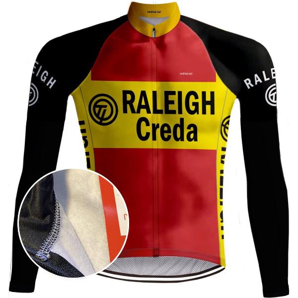 Retro Winter Wielerjack TI-Raleigh( FLEECE) - REDTED (M)