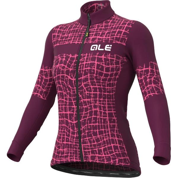 Ale Dames Fietsshirt Lange Mouwen Solid Wall - Roos - L - Valt klein