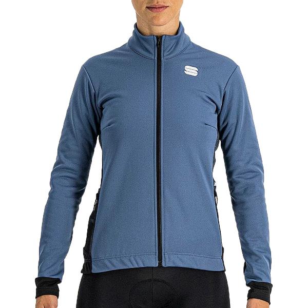 Sportful Neo Softshell Wielrenjack Fietsjack - Maat XL - Vrouwen - blauw - zwart