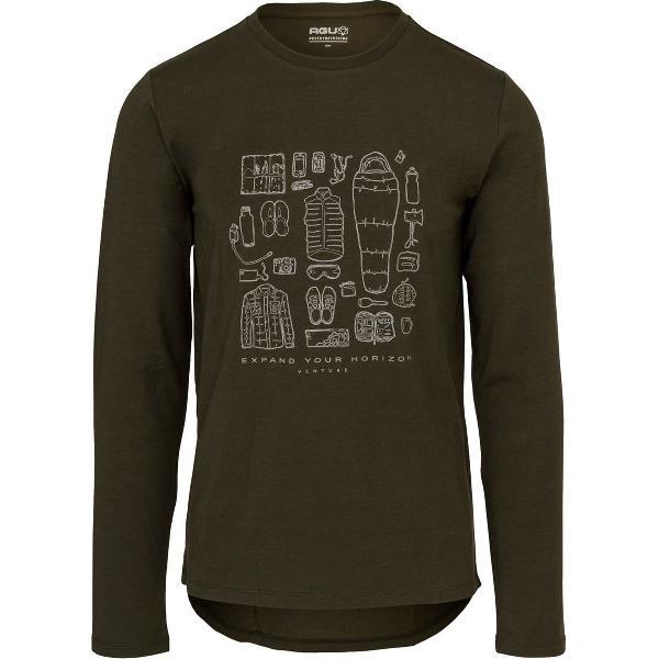 AGU Performance Long Sleeve T-shirt Venture - Army Green - L