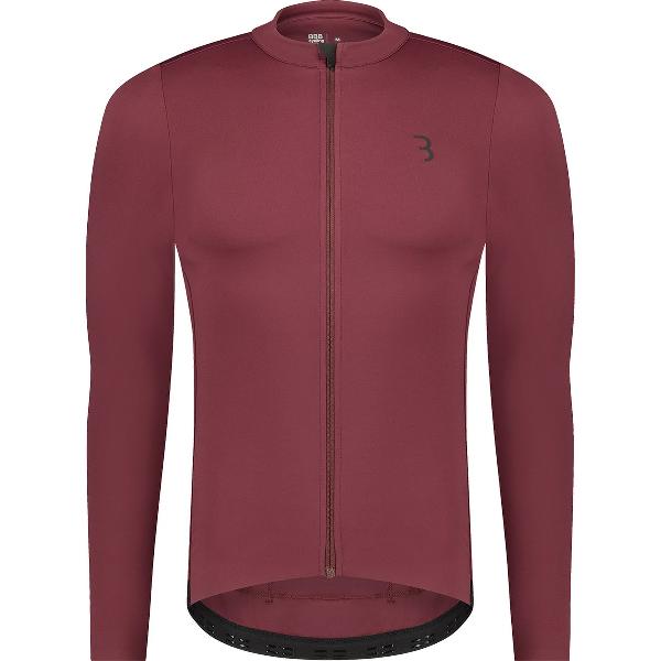 BBB Cycling Essence LS Fietsshirt Heren Lange Mouwen - Allround Wielershirt – Wielrenshirt Heren – Rood – Maat XXXL – BBW-420