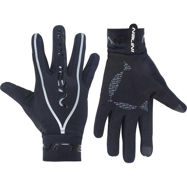 Nalini - Unisex - Fietshandschoenen winter - TH Fiets Handschoenen Winddicht - Zwart - NEW PURE MID GLOVES - XL