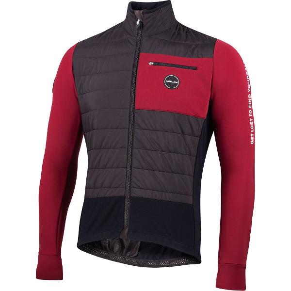 Nalini - Heren - Fietsjack winter - Warm Wielrenjack - Rood - Zwart - FREEDOM JKT - 4XL