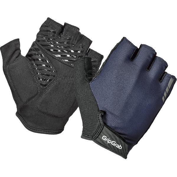 GripGrab - ProRide RC Max Korte Vinger Zomer Fietshandschoenen met Padding - Navy Blauw - Heren - Maat XL