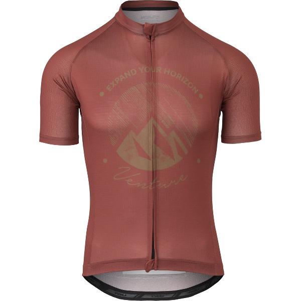 Gravel Fietsshirt Venture Heren - Rood - M