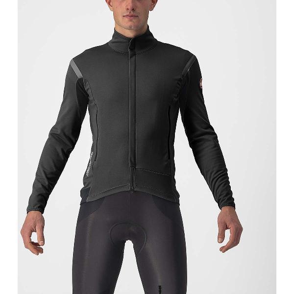 Castelli Windjack sterk waterafstotend Heren Zwart Zwart - PERFETTO RoS 2 JACKET LIGHT BLACK BLACK REFLEX - 2XL