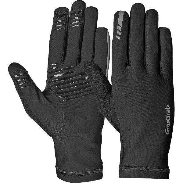 GripGrab - Insulator 2 Lente Herfst Fietshandschoenen Lange Vinger Thermo zonder Padding - Zwart - Unisex - Maat XXL