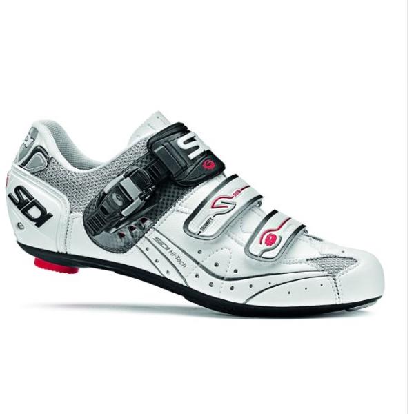 Sidi Genius 5.5 - Racefietsschoenen - steel white - Carbon Composite Zool - Maat 38