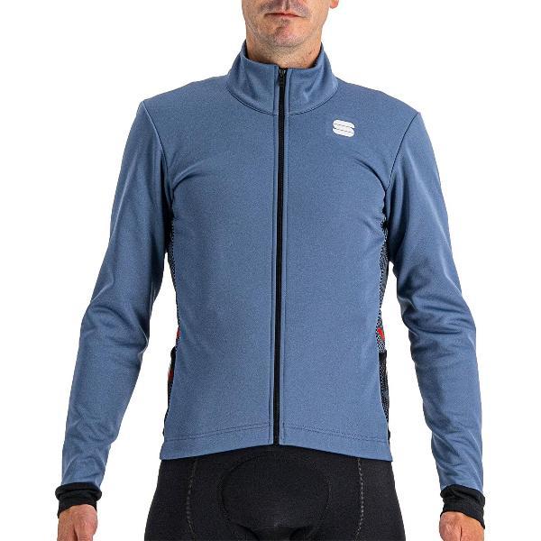 Sportful Neo Fietsjack - Maat L - Mannen - blauw - zwart - rood