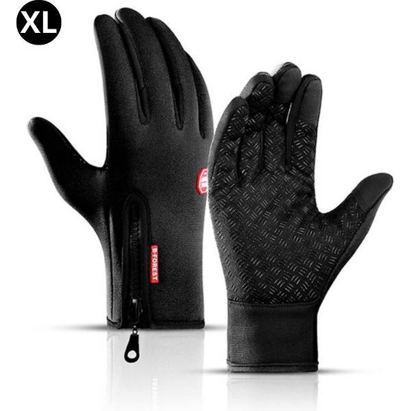 Bovista Handschoenen - Touchscreen Handschoenen - Fietshandschoenen - Winter - Heren - Wielrenhandschoenen - Zwart - Maat XL