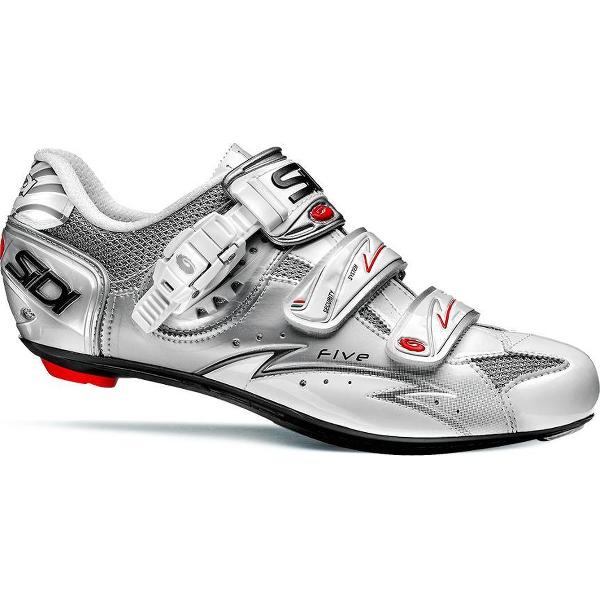 Sidi Scarpe Five - Racefietsschoenen - Dames - Vernice Wit/Zilver - Maat 39