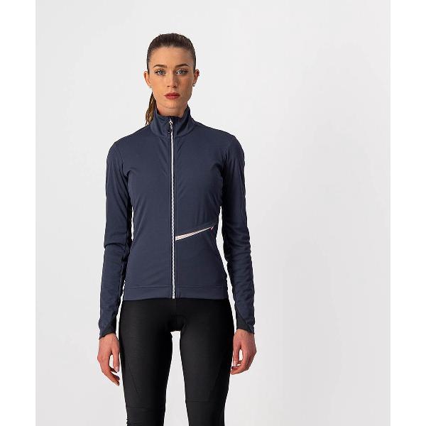 Castelli GO fietsjas Dames Dark Steel Blue/Soft Pink - Vrouwen - maat M