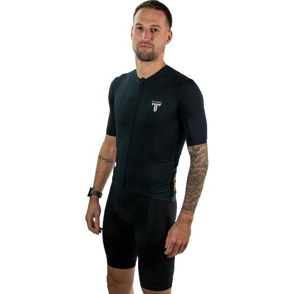 TriTiTan Pro Cycling Jersey Black - Fietsshirt - Fietstrui - XL