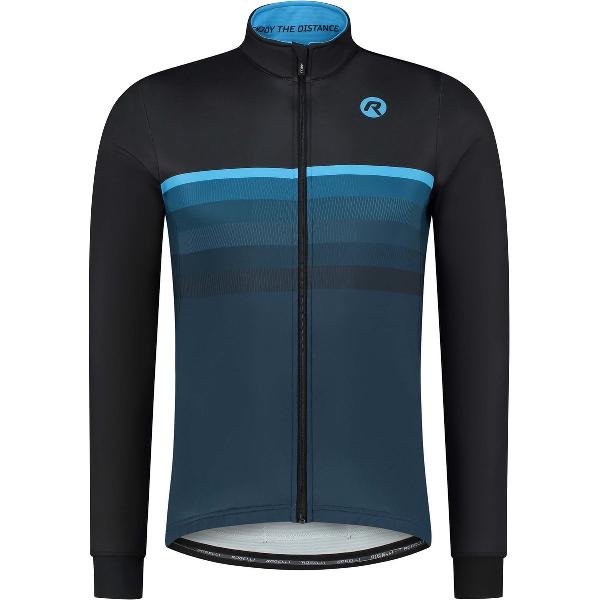 Rogelli Hero ll Fietsjas - Winterjack Heren - Race fit - Black, Blue - Maat M