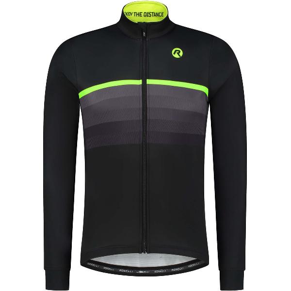 Rogelli Hero ll Fietsjas - Winterjack Heren - Race fit - Black, Fluor - Maat S