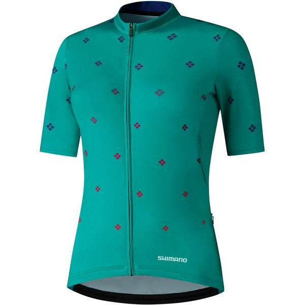 Shimano Fietsshirt Korte Mouwen Sumire Dames Groen-L