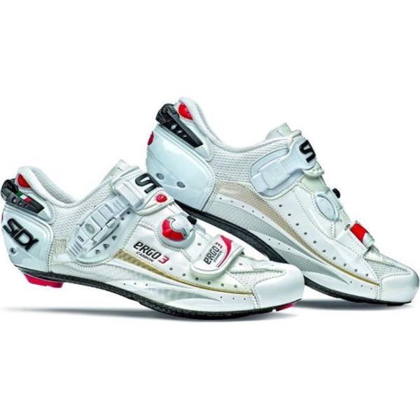 Sidi - ergo 3 - racefietsschonen - carbon vernice - speedplay - wit - maat 44,5