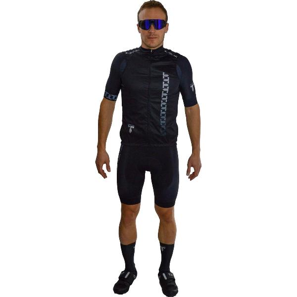 TriTiTan Titanium No Sleeve Windstopper unisex - Fietsjas - Fietsjack - Zwart - 4XL