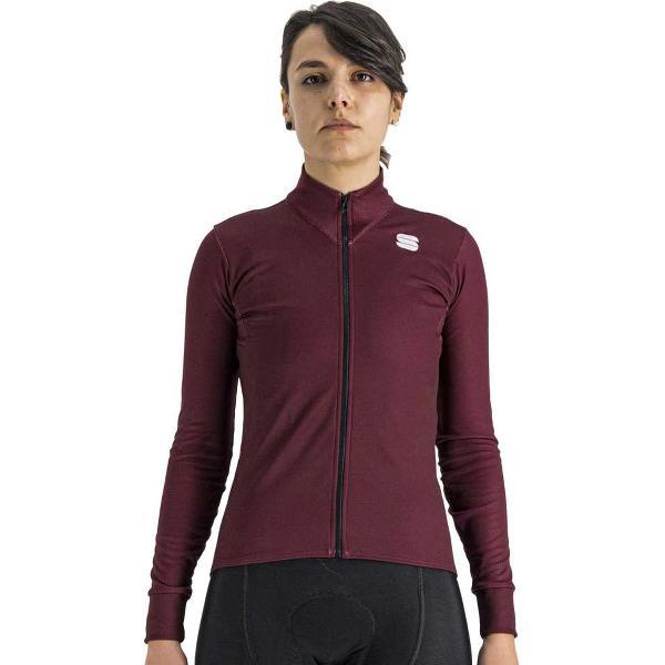 Sportful KELLY THERMAL Fietsshirt RED WINE - Vrouwen - maat L