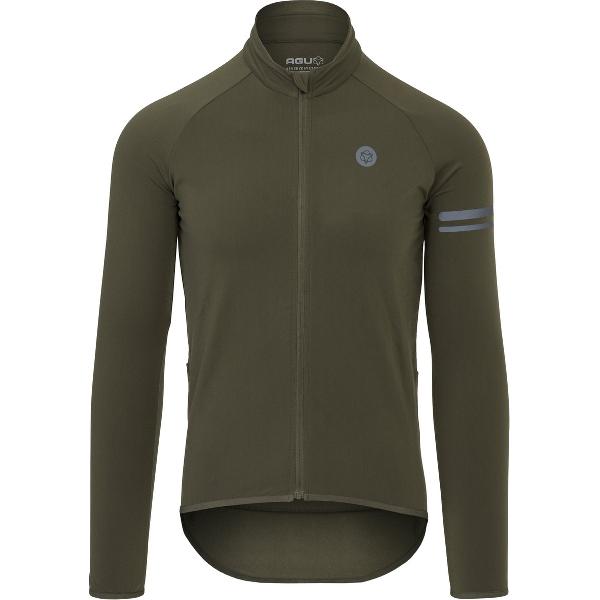 AGU Thermo Fietsshirt Lange Mouwen Essential Heren - Groen - XXL