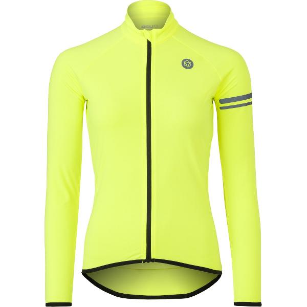 AGU Thermo Fietsshirt Lange Mouwen Essential Dames - Geel - XL