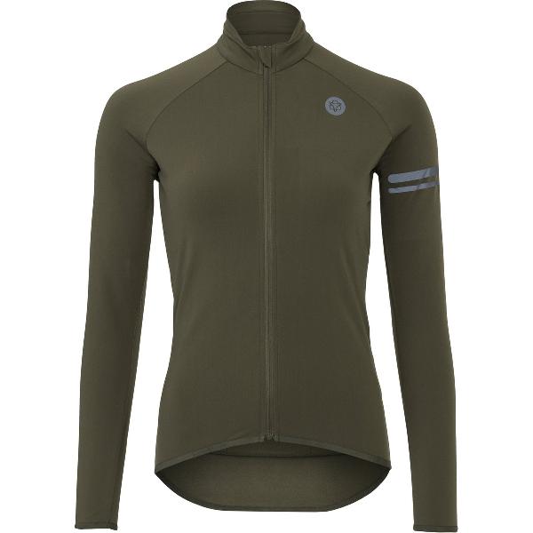 AGU Thermo Fietsshirt Lange Mouwen Essential Dames - Groen - M