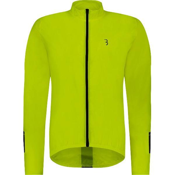 BBB Cycling BaseShield Regenjas Fiets - Wielren Fietsjack - Regenjack - Wind- en Waterafstotend - Neon Geel - Maat L