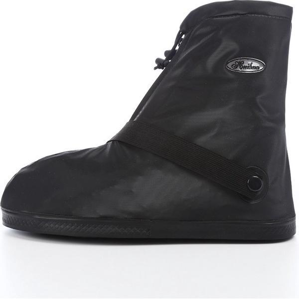 Herbruikbare Overschoenen - Waterdichte schoencover - Met Reflectie - Met antislip zool - Schoenovertrekken - Maat XXXL 46/48 - Zwart