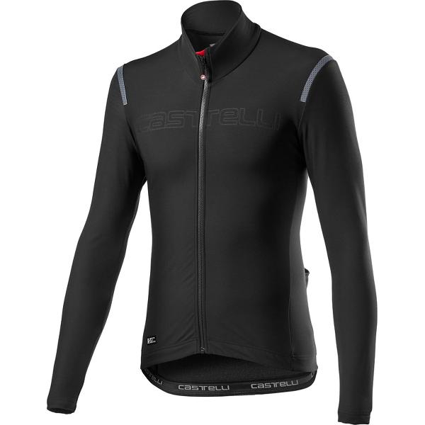 Castelli Fietsshirt Lange mouwen Rain or Shine Heren Zwart - Tutto Nano RoS Jersey Black - XL