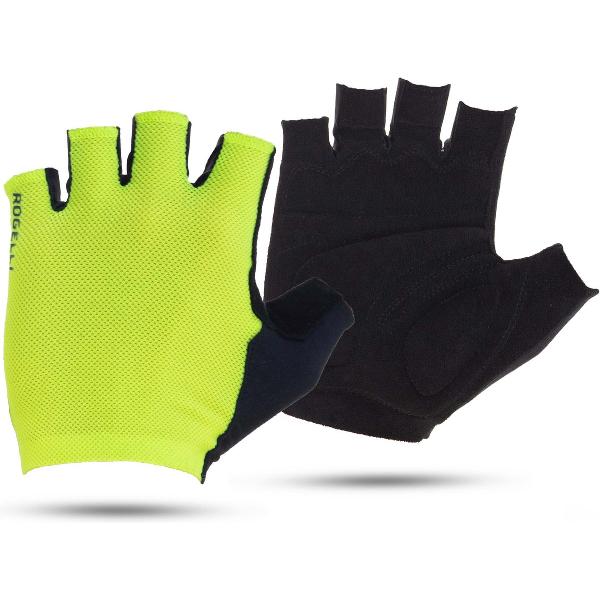 Rogelli Pure Fietshandschoenen - Heren - Fluor, Geel - Maat L