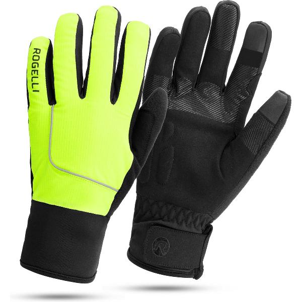 Rogelli Essential Fietshandschoenen Winter - Heren - Fluor Geel - Maat XL