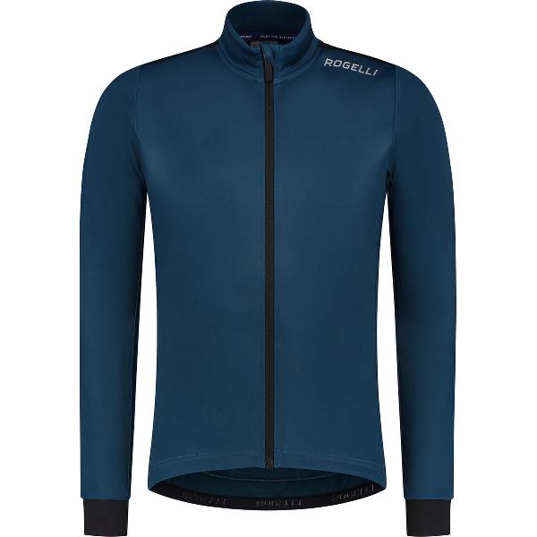 Rogelli Core Fietsshirt Heren Lange Mouwen - Wielershirt - Comfort fit - Donkerblauw - Maat XXL