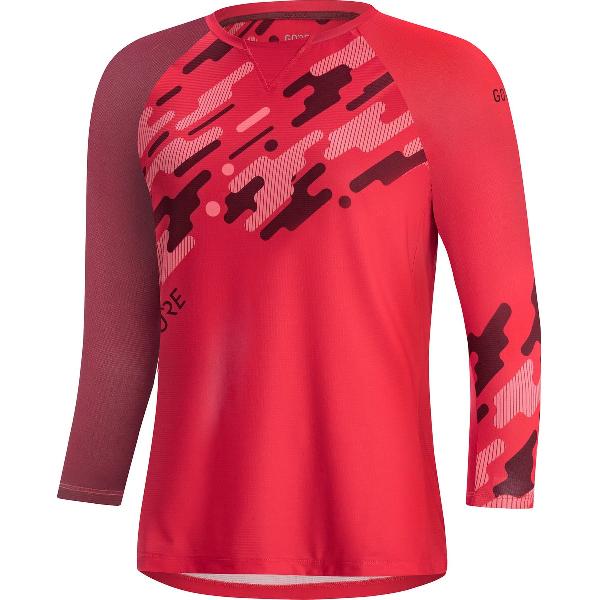 GOREWEAR C5 Trail 3/4 Jersey Dames, roze/rood