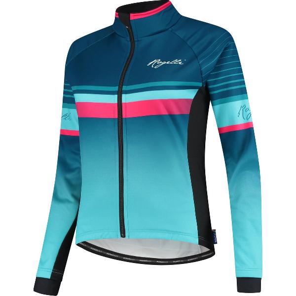 Rogelli Impress Fietsjack Winter - Dames - Blauw, Roze - Maat XL