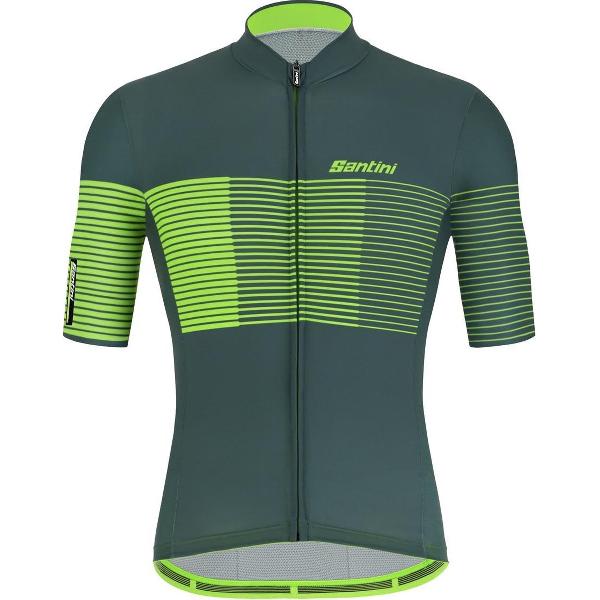 Santini Fietsshirt Korte mouwen Groen Heren - Tono Freccia S/S Jersey Military Green - S