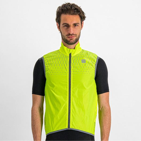 Sportful Windstopper mouwloos Heren Fluo - REFLEX VEST YELLOW FLUO - M