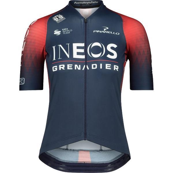 BIORACER Fietsshirt Dames Korte Mouw - Officiële Fietskledij 'INEOS Grenadiers' - Blauw - Maat XL - Fietskleding Dames