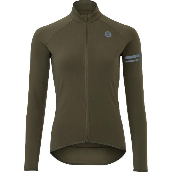 AGU Thermo Fietsshirt Lange Mouwen Essential Dames - Groen - XXL