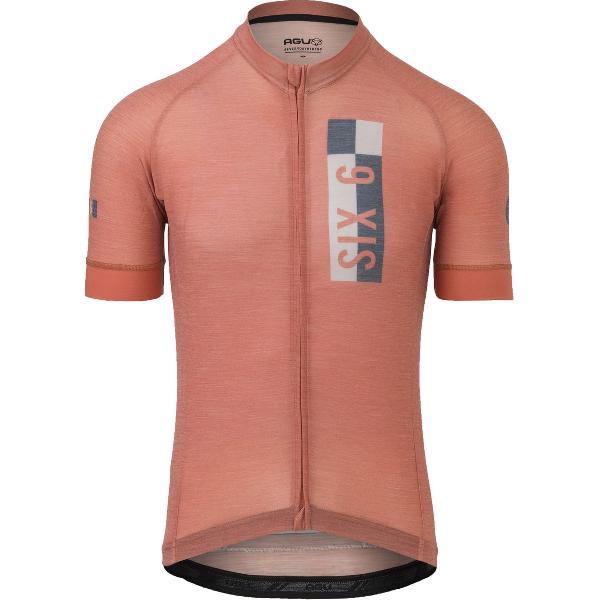 AGU Solid Merino Fietsshirt III SIX6 Heren - Oranje - XXXL