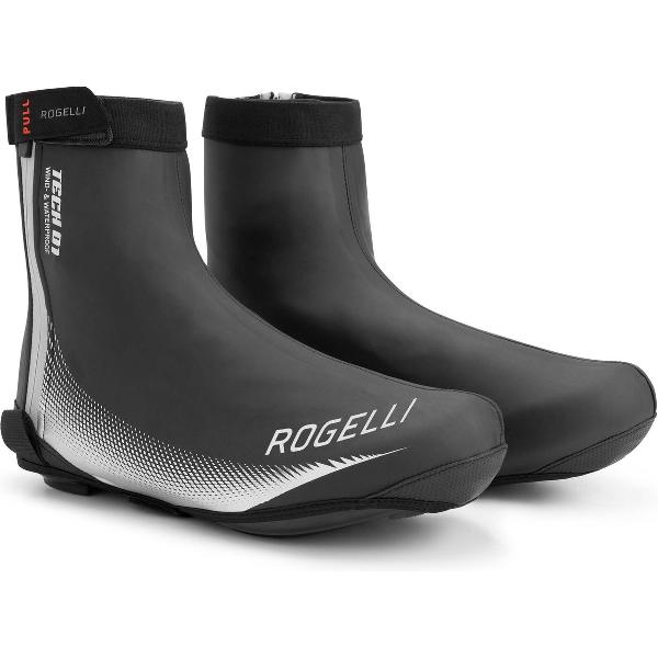 Rogelli Tech-01 Fiandrex Fiets Overschoenen - Wielrennen - Winddicht en Waterafstotend - Zwart - Maat 38-39