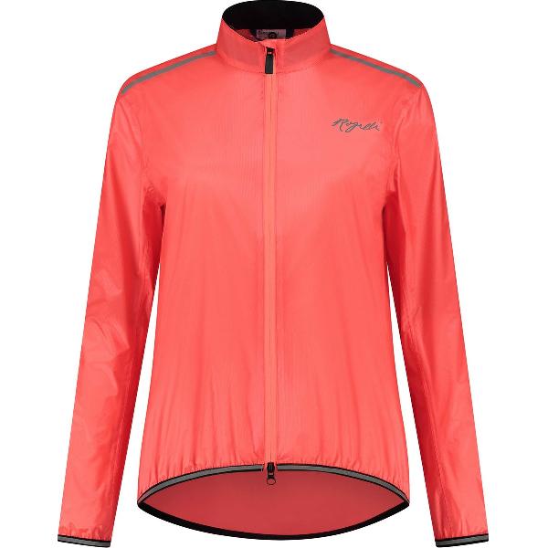 Rogelli Essential Regenjas - Fietsregenjack - Dames - Coral - Maat L