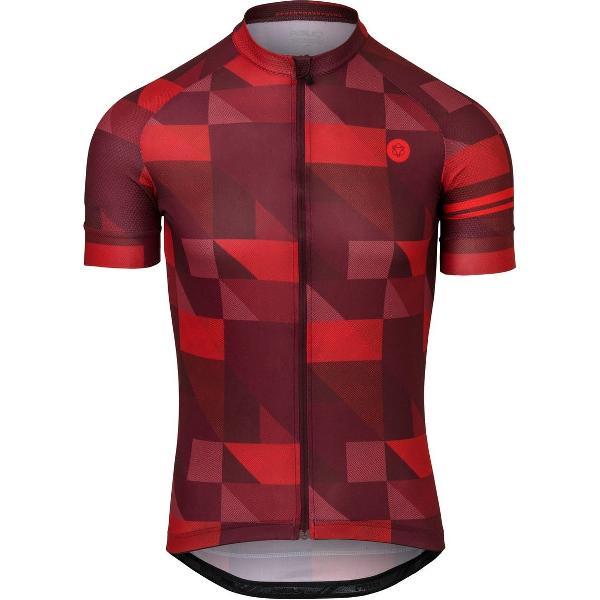 AGU Triangle Stripe Fietsshirt Essential Heren - Rood - M