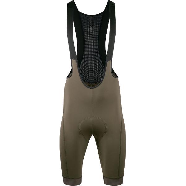 Nalini Heren Fietsbroek kort met bretels - Koersbroek - wielrenbroek Groen - NEW ROAD BIB SHORT Army green - S