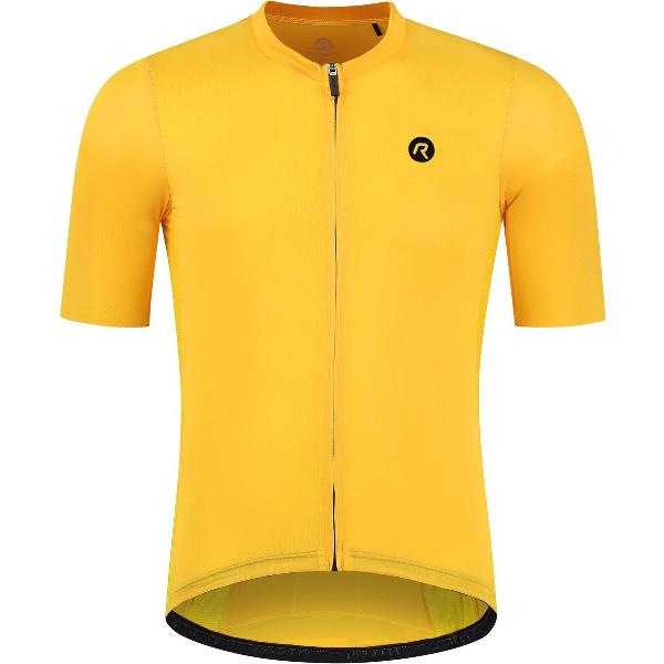 Rogelli Distance Fietsshirt - Korte Mouwen - Heren - Geel - Maat XL