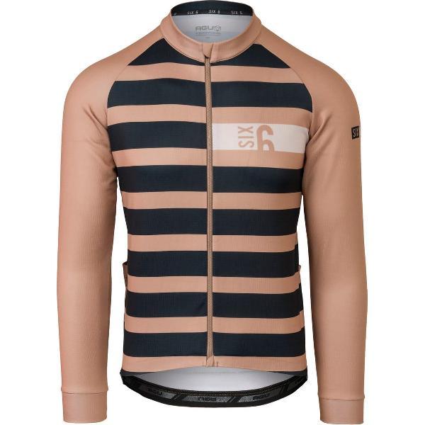 AGU Classic Fietsshirt Lange Mouwen IV SIX6 Heren - Bruin - M