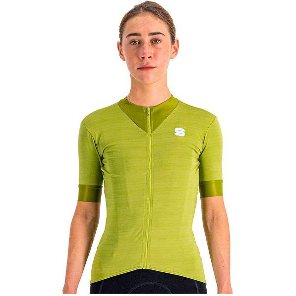 Sportful Fietsshirt Korte Mouwen Groen Dames - Kelly W Short Sleeve Jersey Guacamole-L