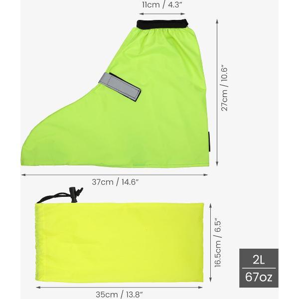 Belle Vous herbruikbare overschoenen - Antislip waterdichte schoenhoezen voor mannen en vrouwen - Schoenovertrek regenbescherming voor buiten - Groen