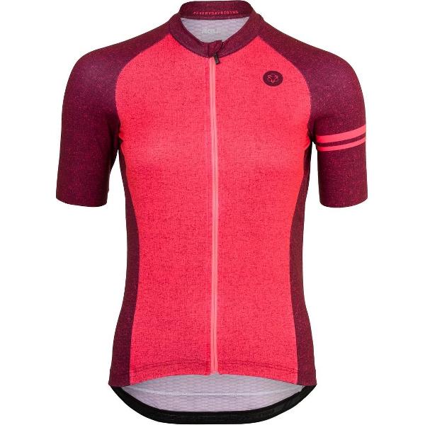 AGU Melange Fietsshirt Essential Dames - Rood - S